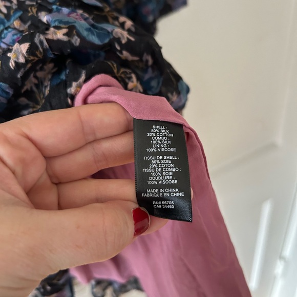 Rebecca Taylor designer silk & cotton floral dress size 8 BRAND NEW WITH TAGS - Picture 10 of 10